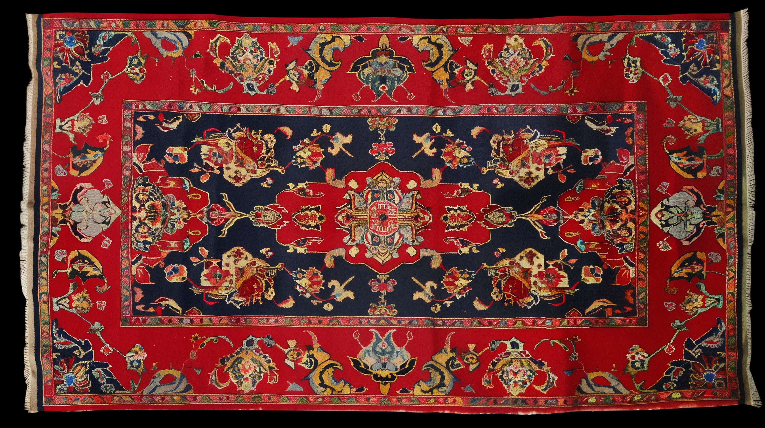 u8811752258_A_realistic_traditional_Turkish_carpet_--chaos_5_--_84eac614-c735-4953-a088-e892e7af5229